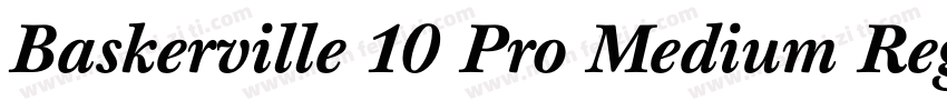 Baskerville 10 Pro Medium Regular字体转换